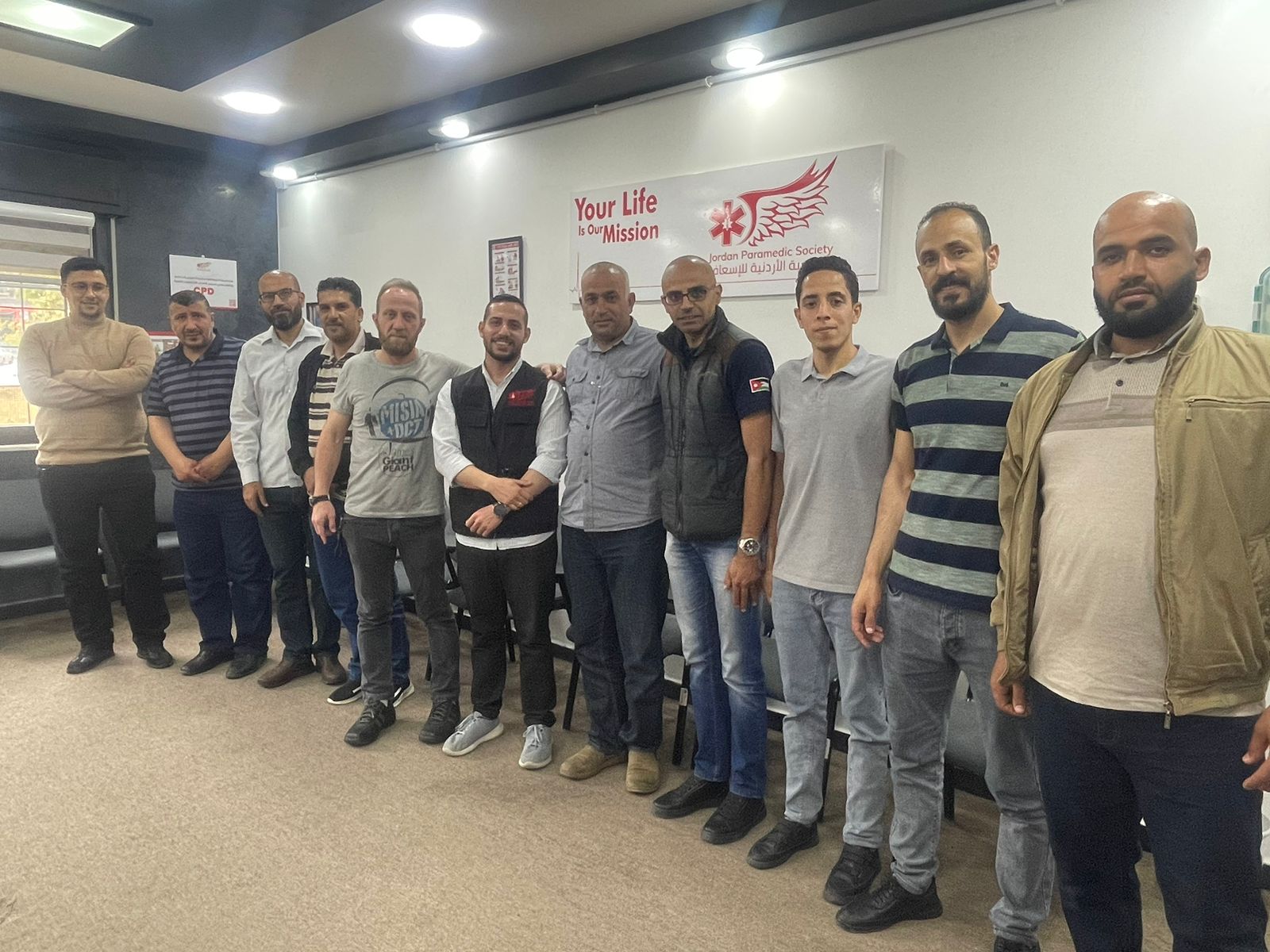 برنامج تدريبي عقد في الجمعية الاردنية للاسعاف - الاسعافات الأولية المتقدمة والانعاش القلبي الرئوي